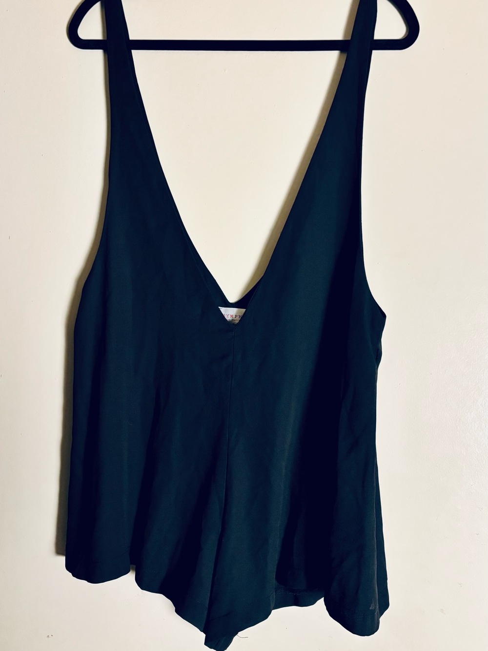Nymph Los Angeles, Women’s Black Short Romper, Size Medium. Goth, GothWhimsical